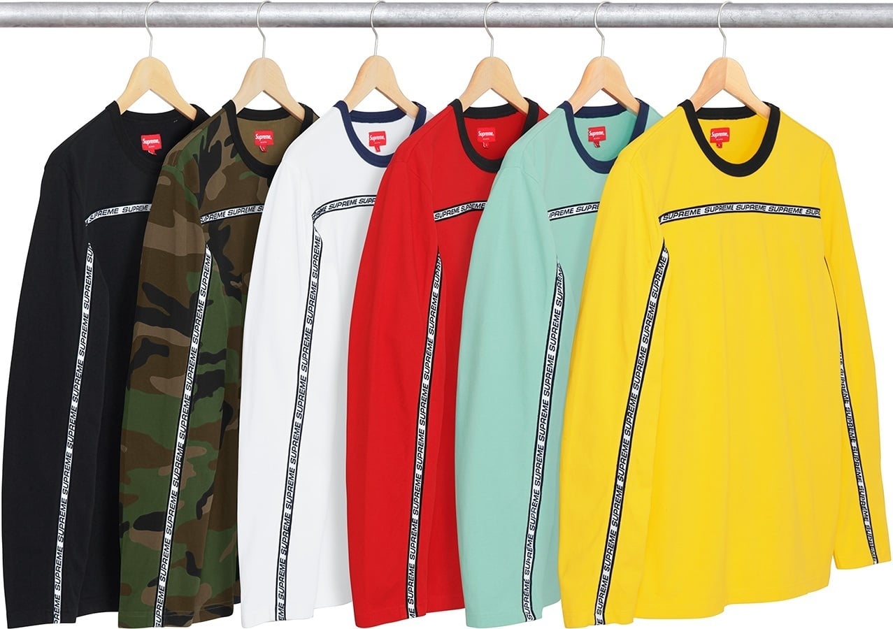 Tape Stripe L/S Pique Top